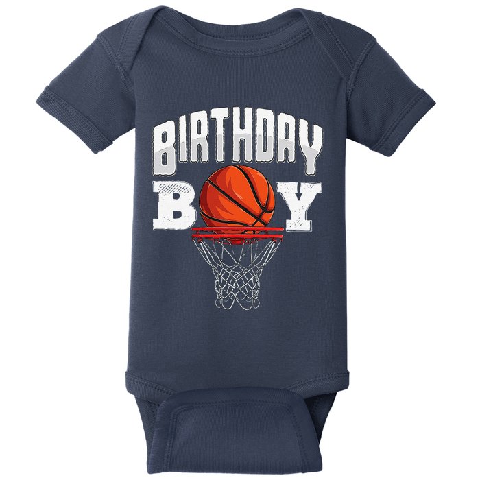 Basketball Birthday Boy Player Basketball Player Birthday Baby Bodysuit