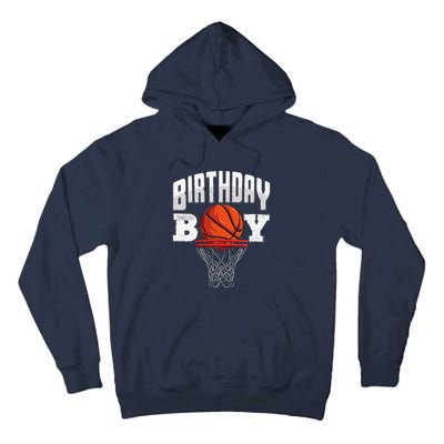 Basketball Birthday Boy Player Basketball Player Birthday Tall Hoodie