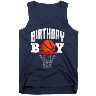 Basketball Birthday Boy Player Basketball Player Birthday Tank Top