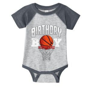 Basketball Birthday Boy Player Basketball Player Birthday Infant Baby Jersey Bodysuit