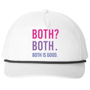 Both? Both Both Is Good Bisexual Pride Gift Snapback Five-Panel Rope Hat