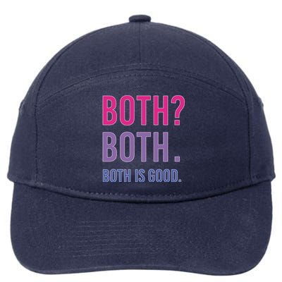 Both? Both Both Is Good Bisexual Pride Gift 7-Panel Snapback Hat