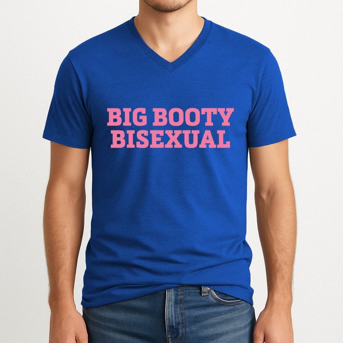 Big Booty Bisexual Lgbt Pride Month V-Neck T-Shirt