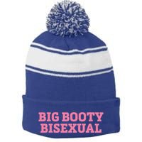 Big Booty Bisexual Lgbt Pride Month Stripe Pom Pom Beanie