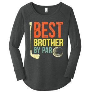 Best Brother By Par Father's Day Golf Gifts Grandpa Women's Perfect Tri Tunic Long Sleeve Shirt