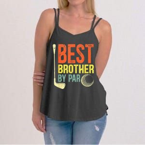 Best Brother By Par Father's Day Golf Gifts Grandpa Women's Strappy Tank