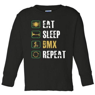 Bmx Bike Bicycle Motocross Racing Biker Rider Biking Cyclist Toddler Long Sleeve Shirt