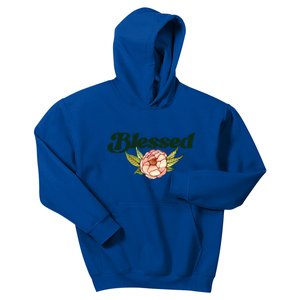 Blessed Beautiful Blessings Artwork Gift Kids Hoodie