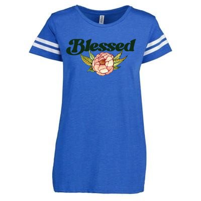 Blessed Beautiful Blessings Artwork Gift Enza Ladies Jersey Football T-Shirt