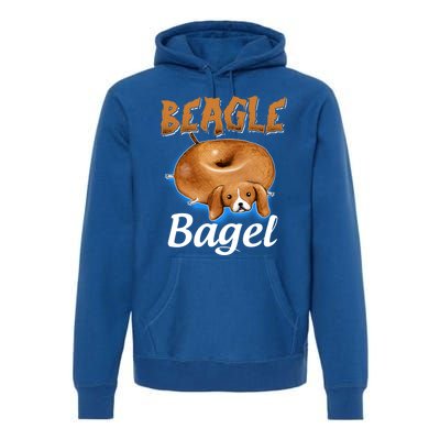 Beagle Bagel Beagle Dog Bagel Bread Cute Animal Lover Gift Premium Hoodie