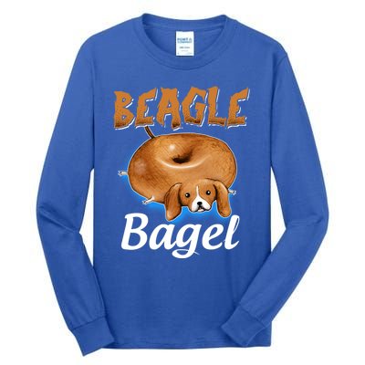 Beagle Bagel Beagle Dog Bagel Bread Cute Animal Lover Gift Tall Long Sleeve T-Shirt