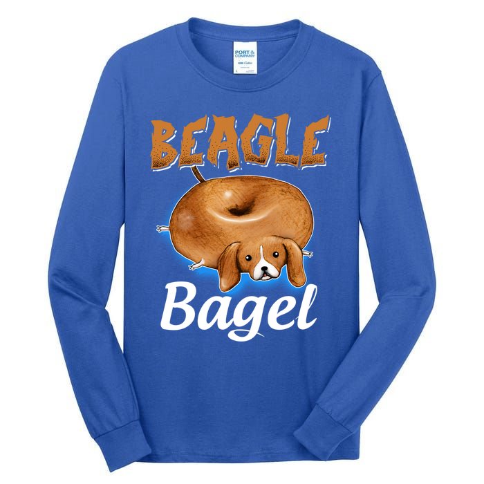 Beagle Bagel Beagle Dog Bagel Bread Cute Animal Lover Gift Tall Long Sleeve T-Shirt