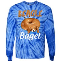 Beagle Bagel Beagle Dog Bagel Bread Cute Animal Lover Gift Tie-Dye Long Sleeve Shirt