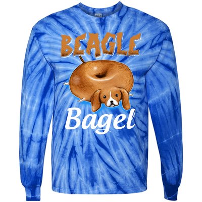 Beagle Bagel Beagle Dog Bagel Bread Cute Animal Lover Gift Tie-Dye Long Sleeve Shirt