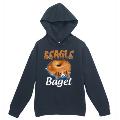 Beagle Bagel Beagle Dog Bagel Bread Cute Animal Lover Gift Urban Pullover Hoodie