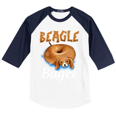 Beagle Bagel Beagle Dog Bagel Bread Cute Animal Lover Gift Baseball Sleeve Shirt