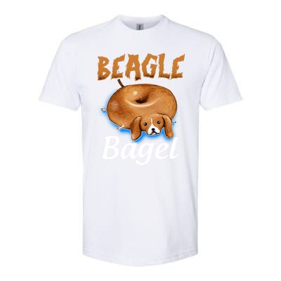 Beagle Bagel Beagle Dog Bagel Bread Cute Animal Lover Gift Softstyle CVC T-Shirt