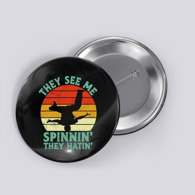 Breakdancing Bboying Bboy Funny Breakdancer Button