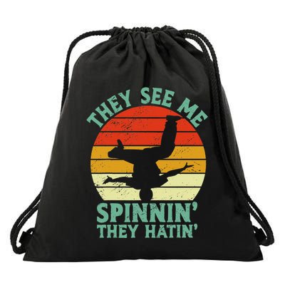 Breakdancing Bboying Bboy Funny Breakdancer Drawstring Bag