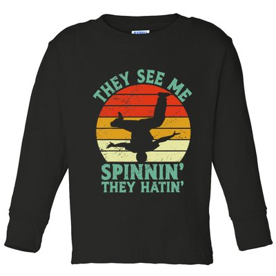Breakdancing Bboying Bboy Funny Breakdancer Toddler Long Sleeve Shirt