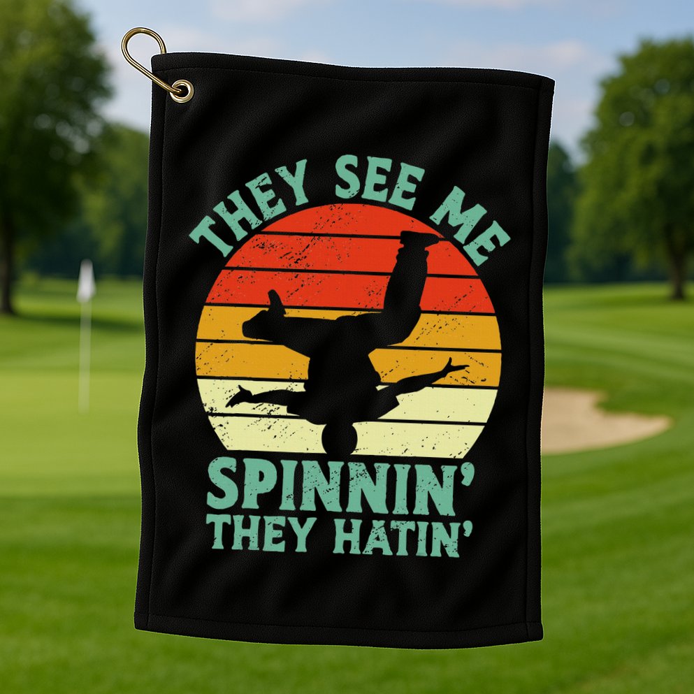 Breakdancing Bboying Bboy Funny Breakdancer Golf Towel
