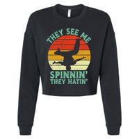 Breakdancing Bboying Bboy Funny Breakdancer Cropped Pullover Crew