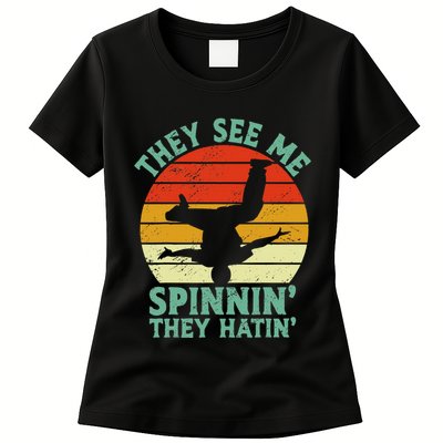 Breakdancing Bboying Bboy Funny Breakdancer Womens T-Shirt