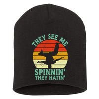 Breakdancing Bboying Bboy Funny Breakdancer Short Acrylic Beanie