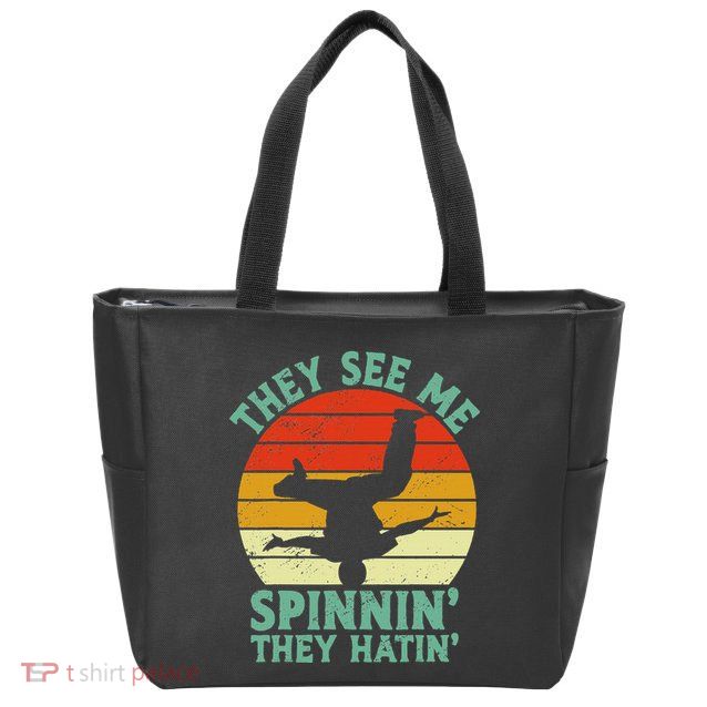 Breakdancing Bboying Bboy Funny Breakdancer Zip Tote Bag