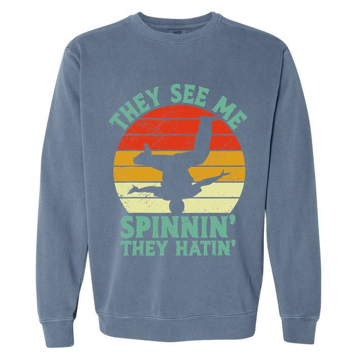 Breakdancing Bboying Bboy Funny Breakdancer Garment-Dyed Sweatshirt