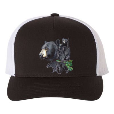 Black Bears Yupoong Adult 5-Panel Trucker Hat