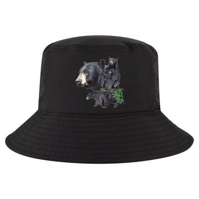 Black Bears Cool Comfort Performance Bucket Hat