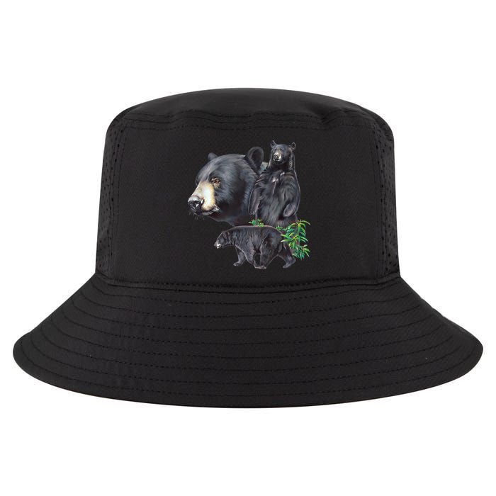 Black Bears Cool Comfort Performance Bucket Hat