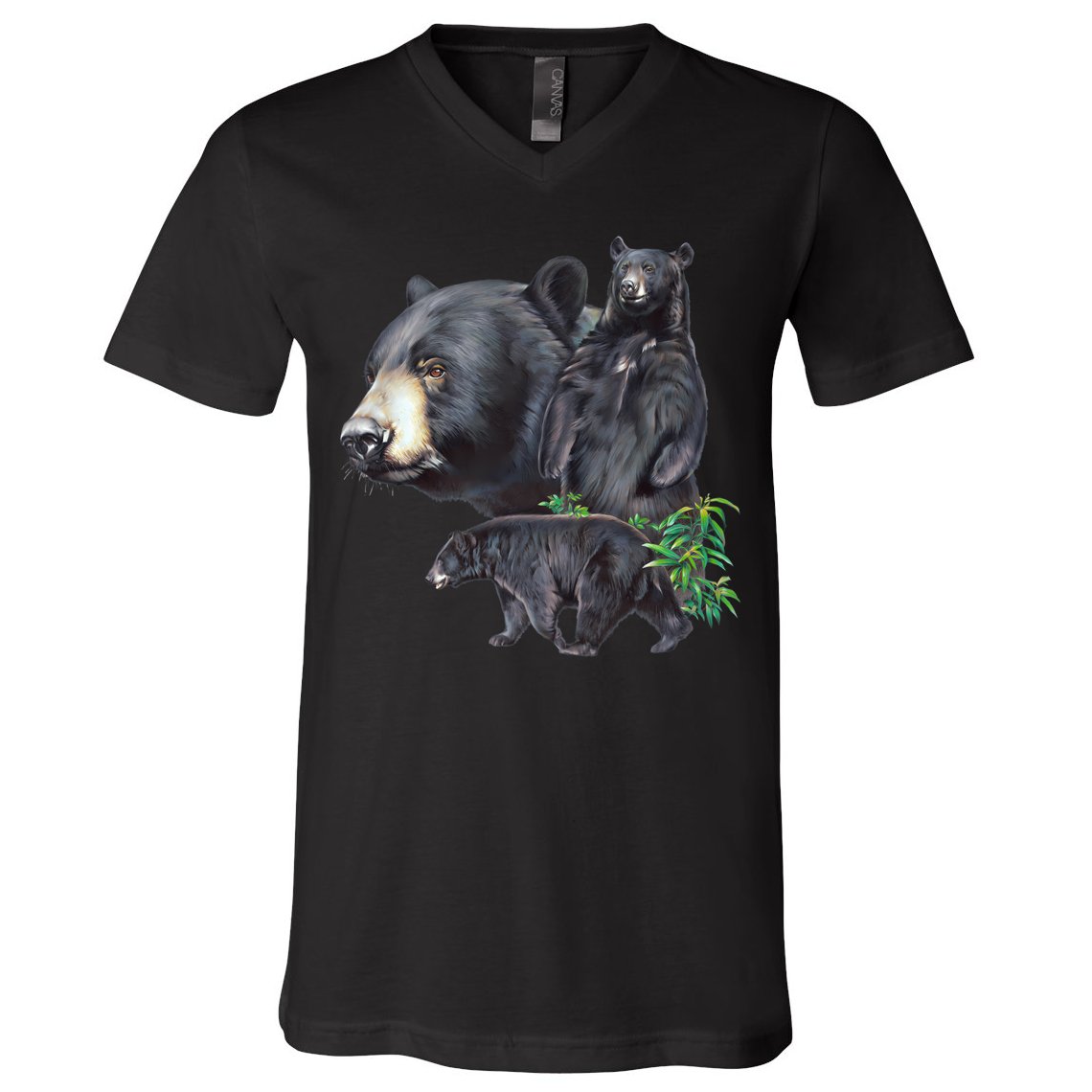 Black Bears V-Neck T-Shirt