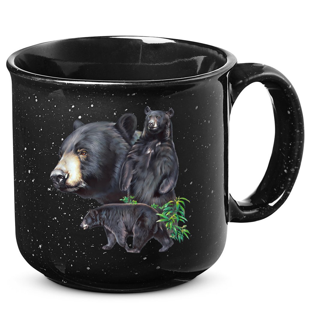 Black Bears 15oz Campfire Ceramic Mug