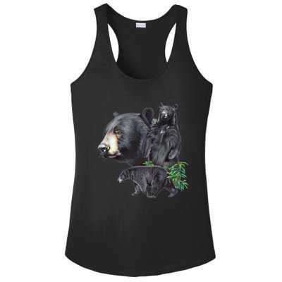 Black Bears Ladies PosiCharge Competitor Racerback Tank