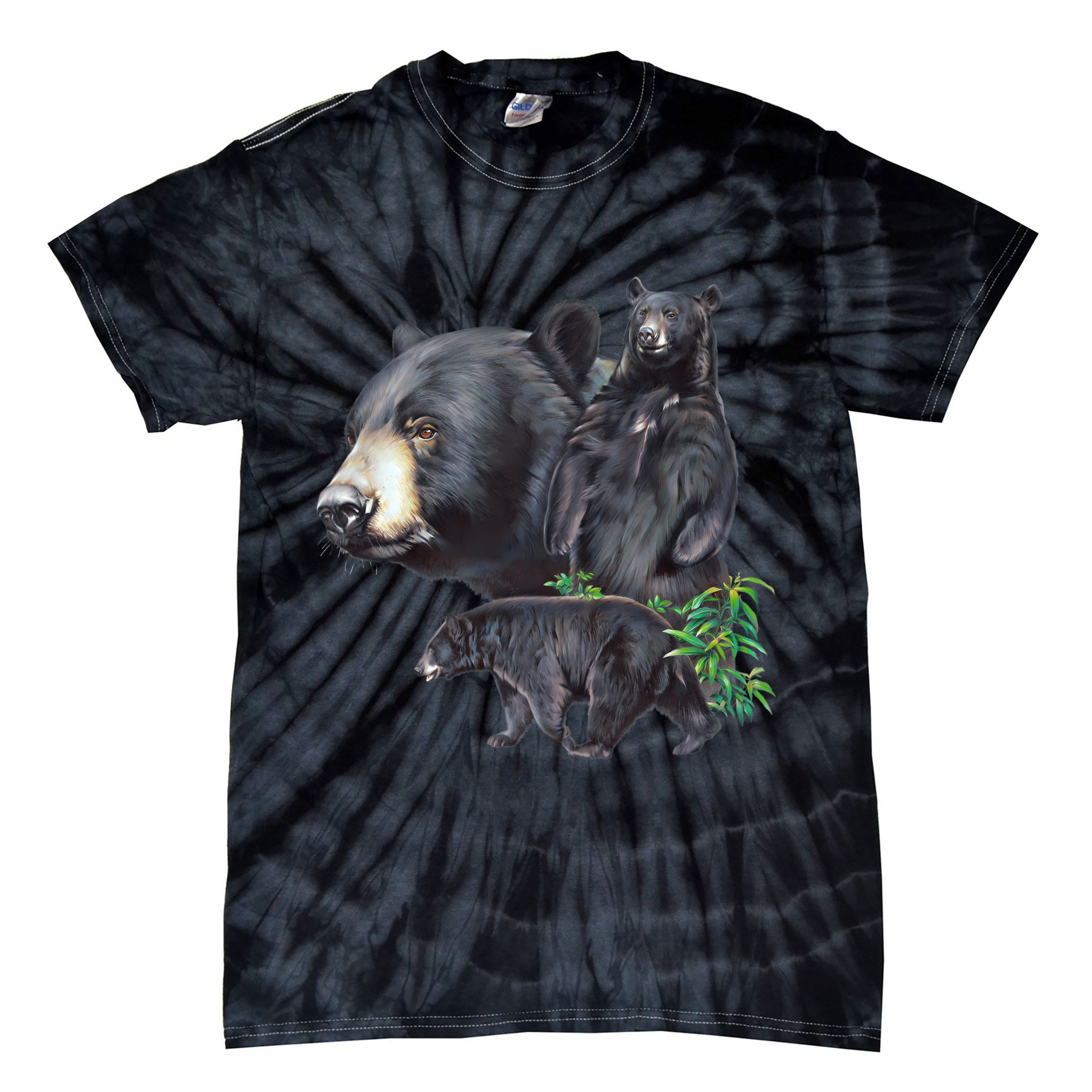 Black Bears Tie-Dye T-Shirt