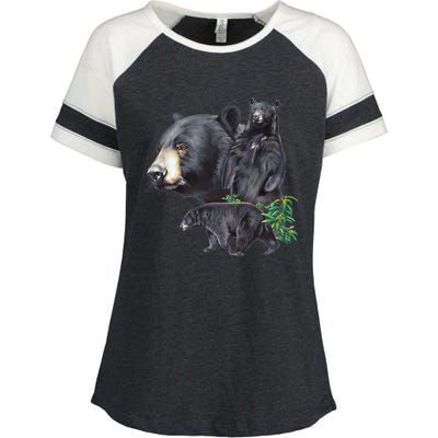 Black Bears Enza Ladies Jersey Colorblock Tee