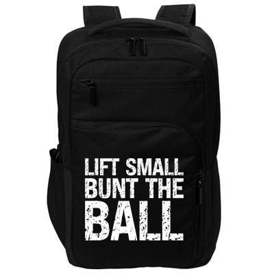 Baseball Batter Batting Strategy Lift Small Bunt The Ball Impact Tech Backpack