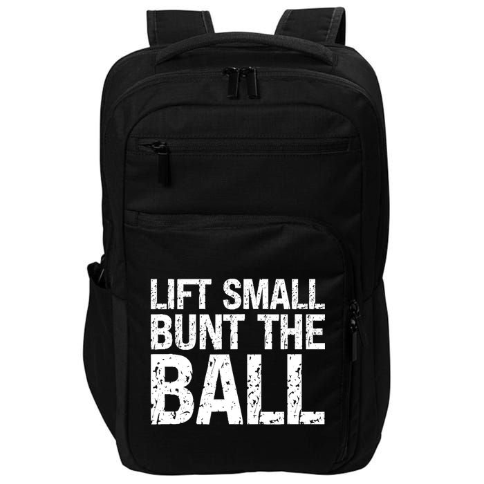 Baseball Batter Batting Strategy Lift Small Bunt The Ball Impact Tech Backpack