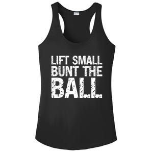 Baseball Batter Batting Strategy Lift Small Bunt The Ball Ladies PosiCharge Competitor Racerback Tank