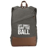 Baseball Batter Batting Strategy Lift Small Bunt The Ball Cotton Canvas Backpack