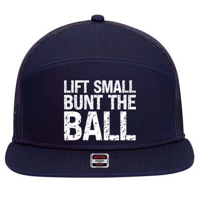 Baseball Batter Batting Strategy Lift Small Bunt The Ball 7 Panel Mesh Trucker Snapback Hat