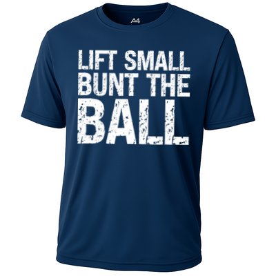 Baseball Batter Batting Strategy Lift Small Bunt The Ball Cooling Performance Crew T-Shirt