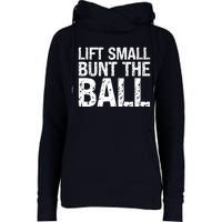 Baseball Batter Batting Strategy Lift Small Bunt The Ball Womens Funnel Neck Pullover Hood