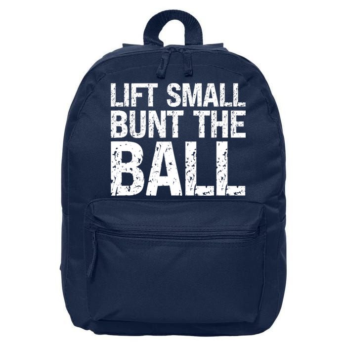 Baseball Batter Batting Strategy Lift Small Bunt The Ball 16 in Basic Backpack