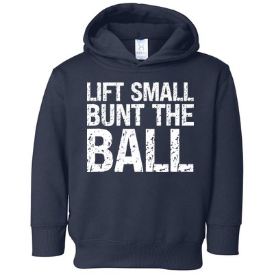 Baseball Batter Batting Strategy Lift Small Bunt The Ball Toddler Hoodie