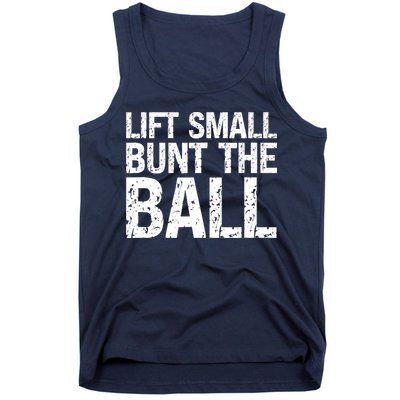 Baseball Batter Batting Strategy Lift Small Bunt The Ball Tank Top
