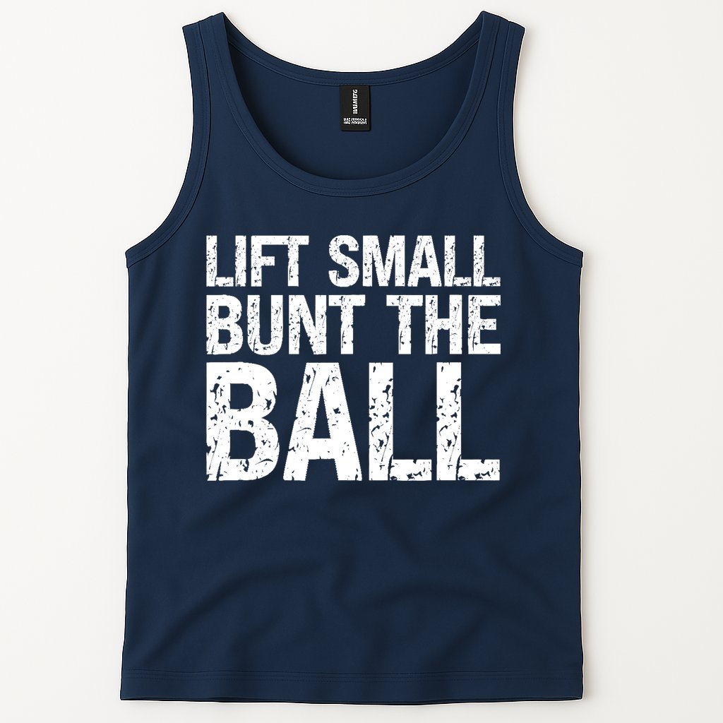 Baseball Batter Batting Strategy Lift Small Bunt The Ball Tank Top