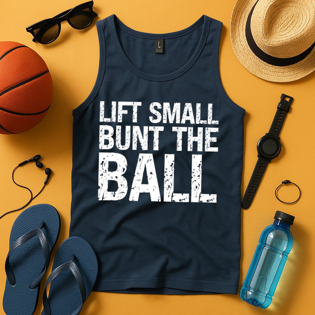 Baseball Batter Batting Strategy Lift Small Bunt The Ball Tank Top